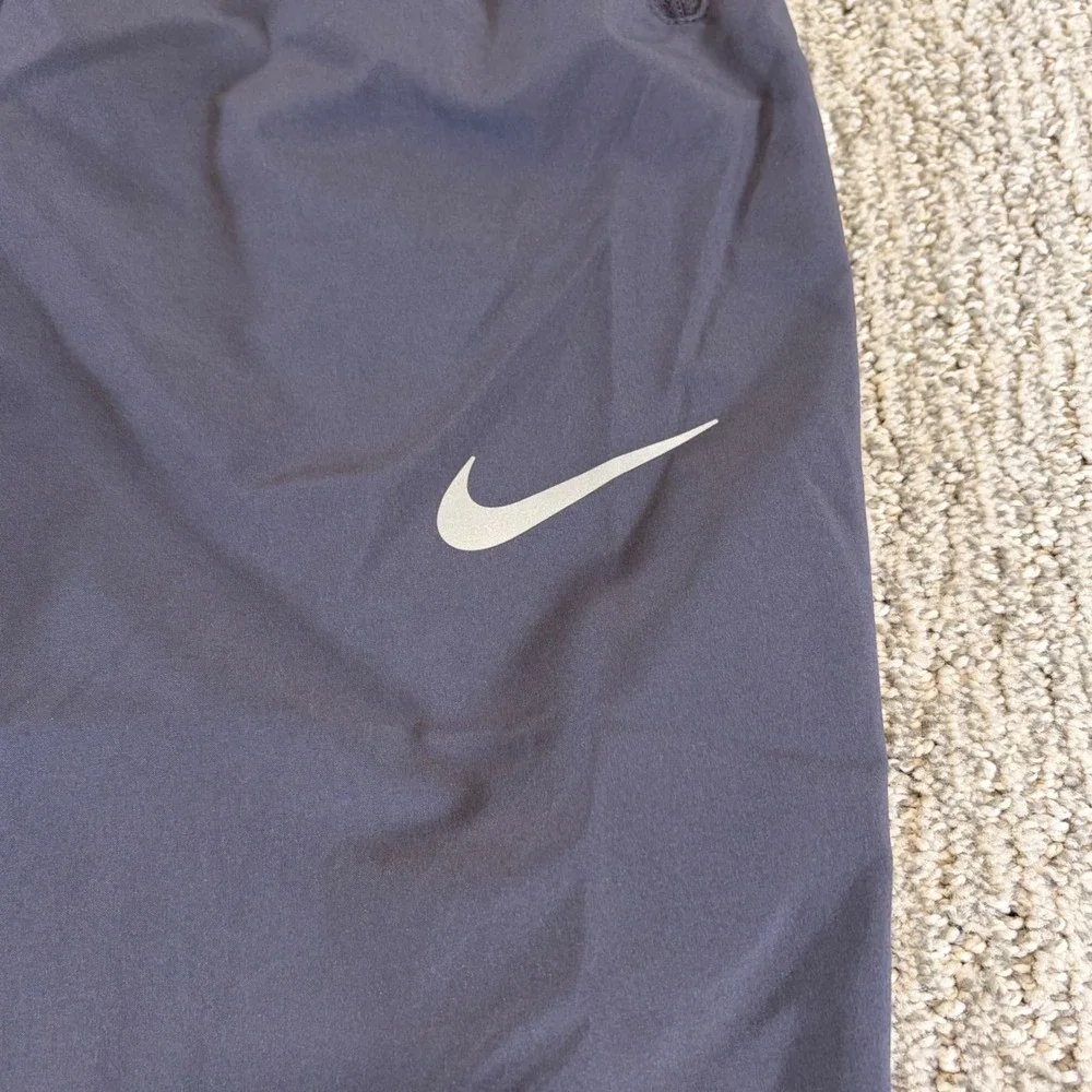 Nike Dri-FIT Track Pants‎ Mens L Gray AA1997-081 Zipper Pockets Cuffs